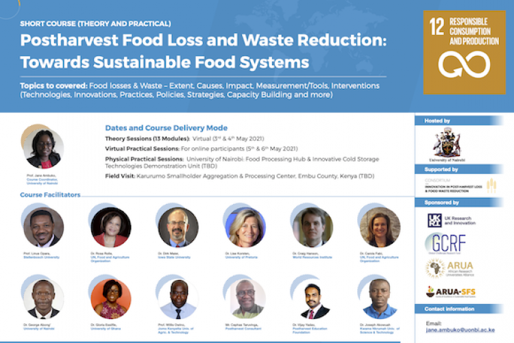 Short Course - Postharvest Food Loss and Waste Reduction: Towards Sustainable Food Systems