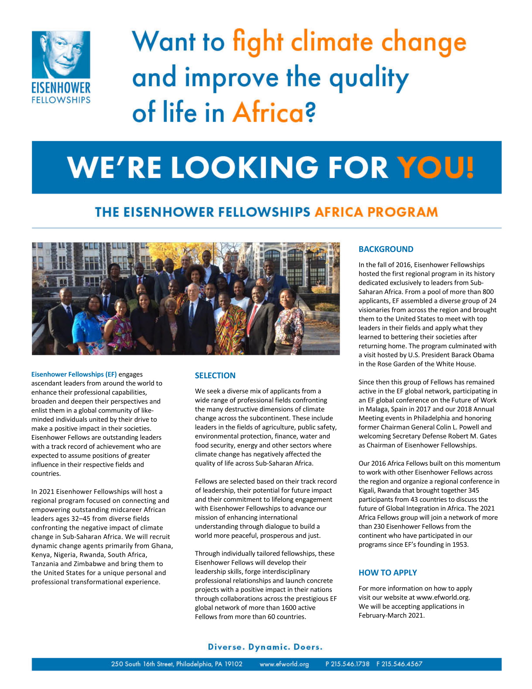 Eisenhower Fellowships -Africa Programme