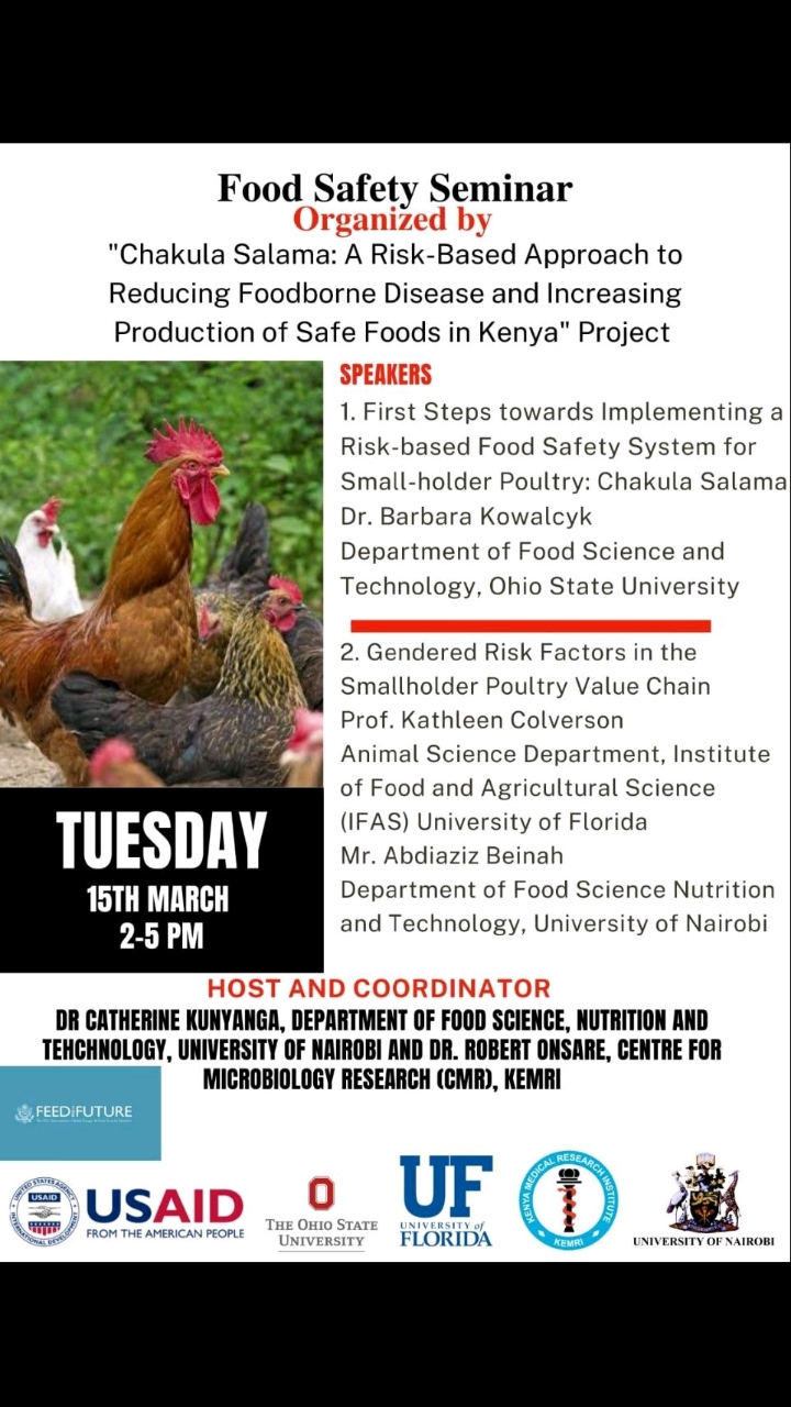 Seminar poster on Food Safety