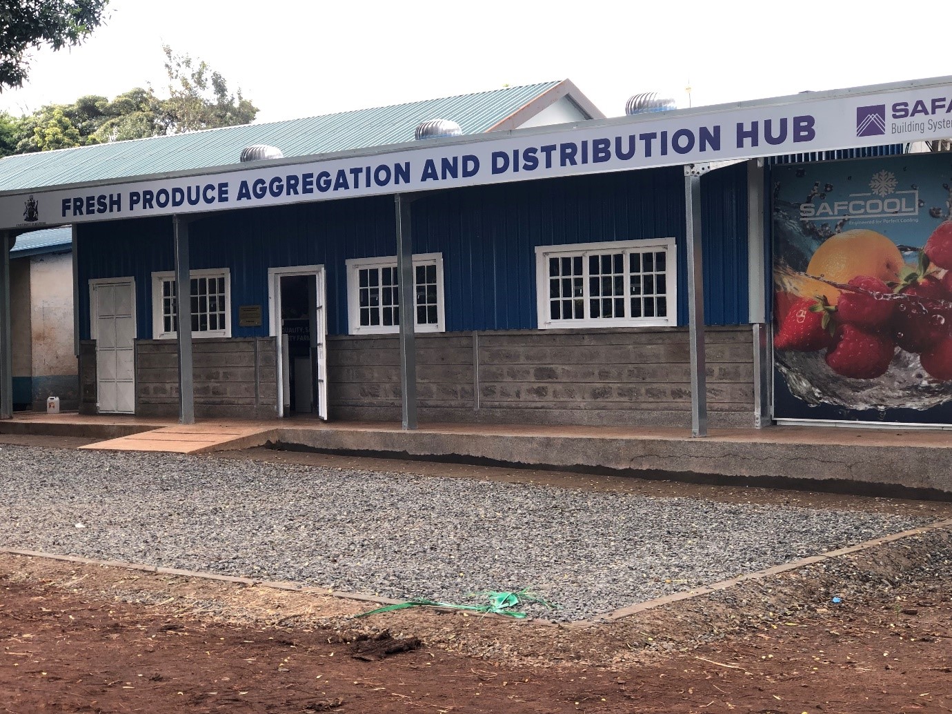 The newly commissioned fresh produce aggregation and distribution hub at Upper Kabete Campus Field Station 