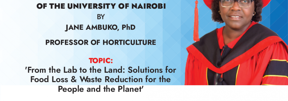 50th Professorial Inaugural Lecture by Prof. Jane Ambuko