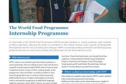 World Food Program: Virtual Student Engagement Sessions -Internship Programme