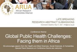 ARUA 2021 Biennial Conference: LATE BREAKING ABSTRACT SUBMISSION
