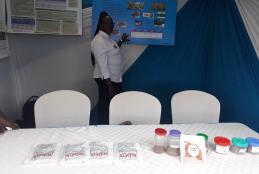 Dr. Juliana showcasing innovation on pegion pea